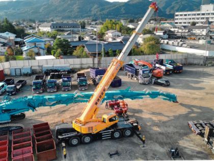 クレーン工事（郊外）